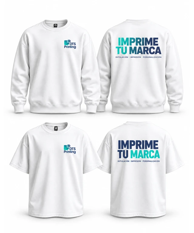 Camisetas y sudaderas personalizadas de DTS Printing en Barcelona, con envíos a España
