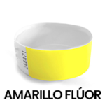 Pulsera Tyvek amarillo flúor