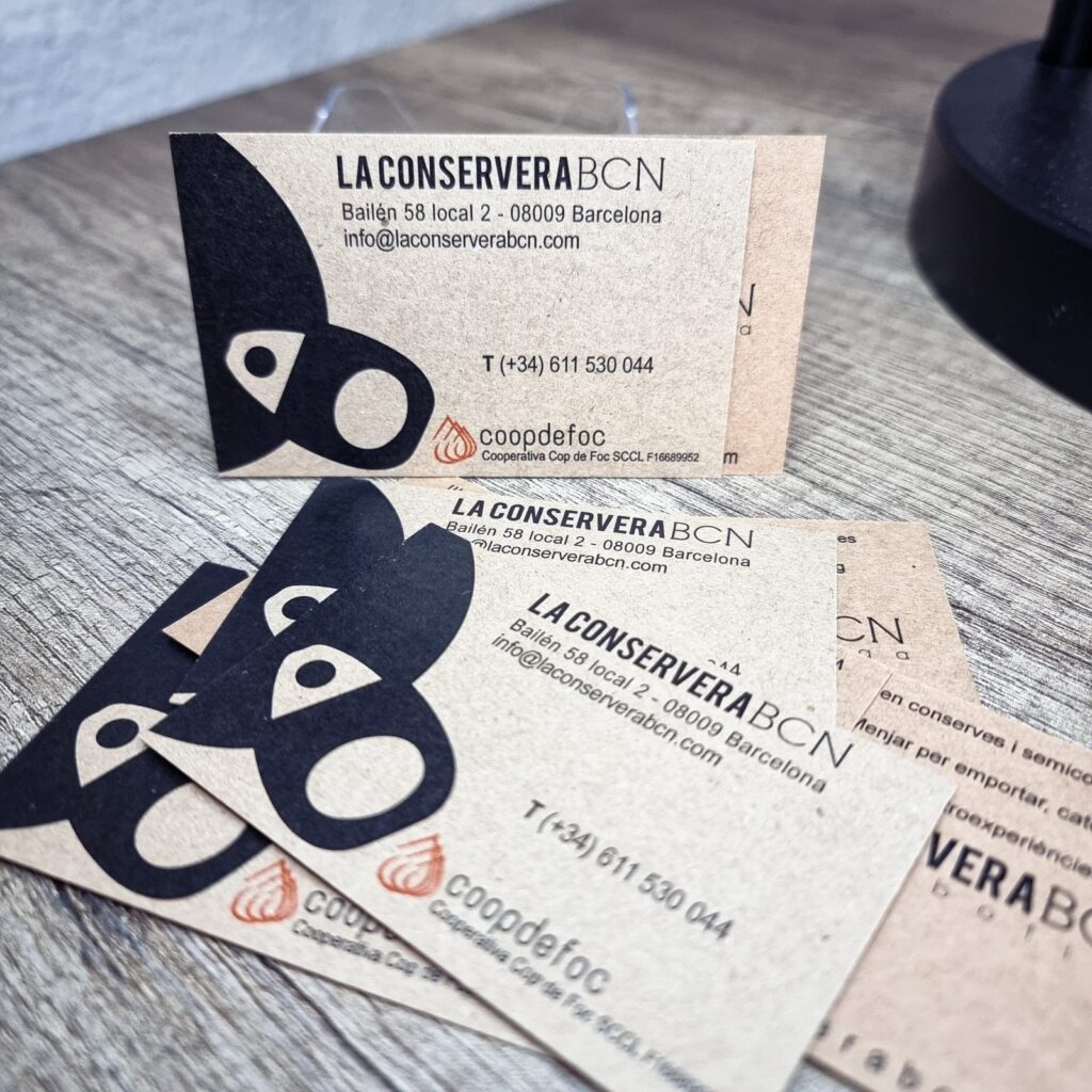 tarjetas papel kraft