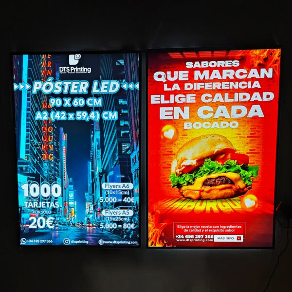 Póster Cartel led