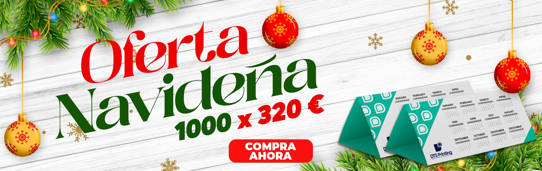 Banner navideño calendario