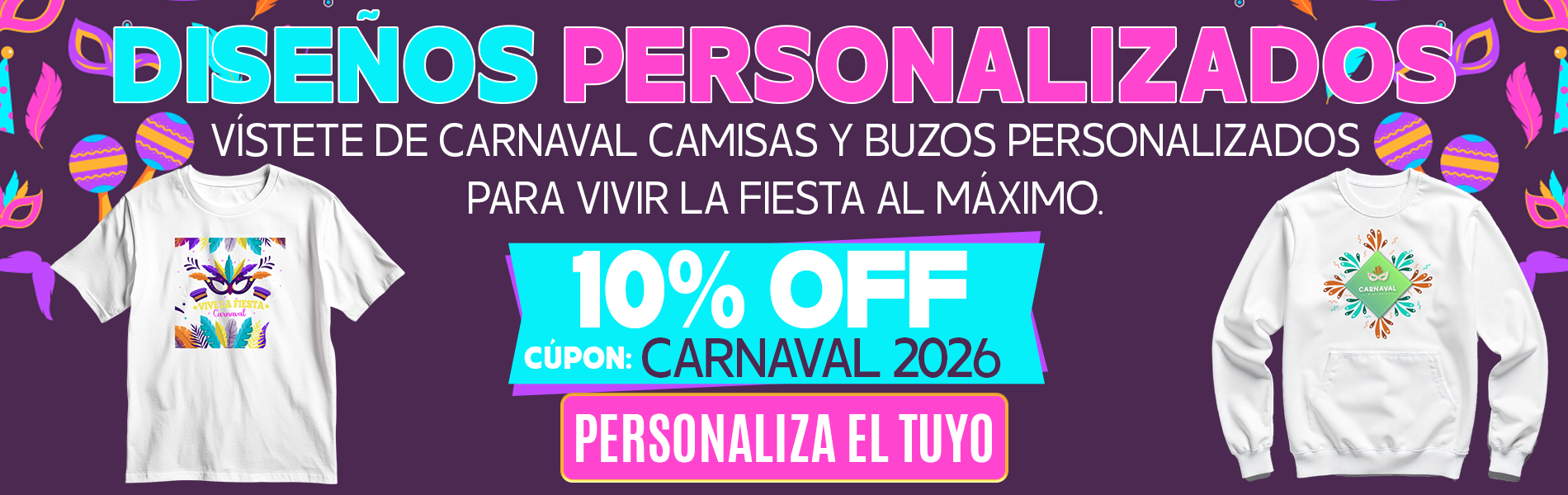 Camisetas Carnaval
