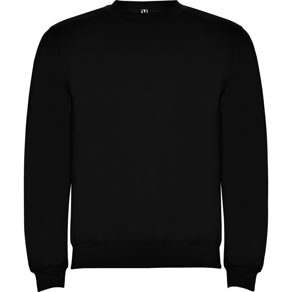 Sudadera personalizada negra vista frontal