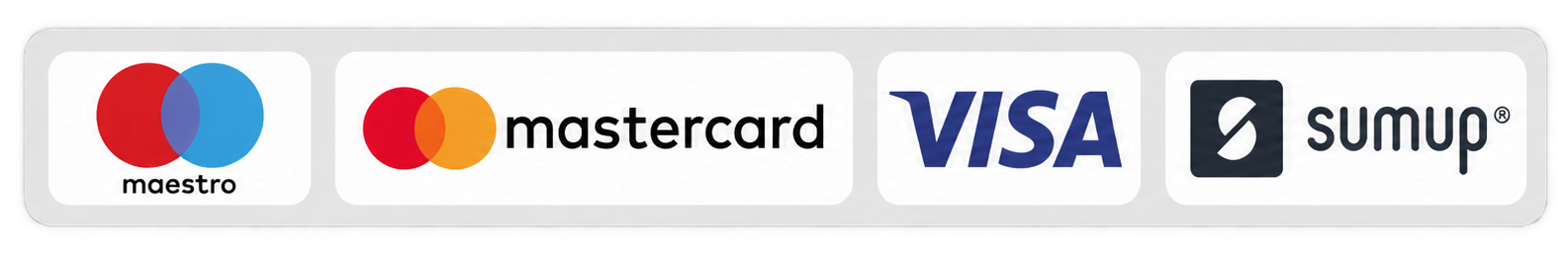 Pagos con tarjeta mediante SumUp: Maestro, Mastercard y Visa