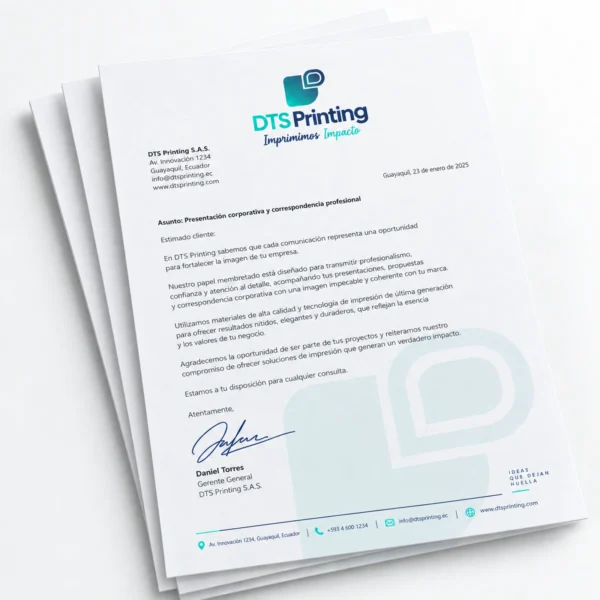 Custom letterheads