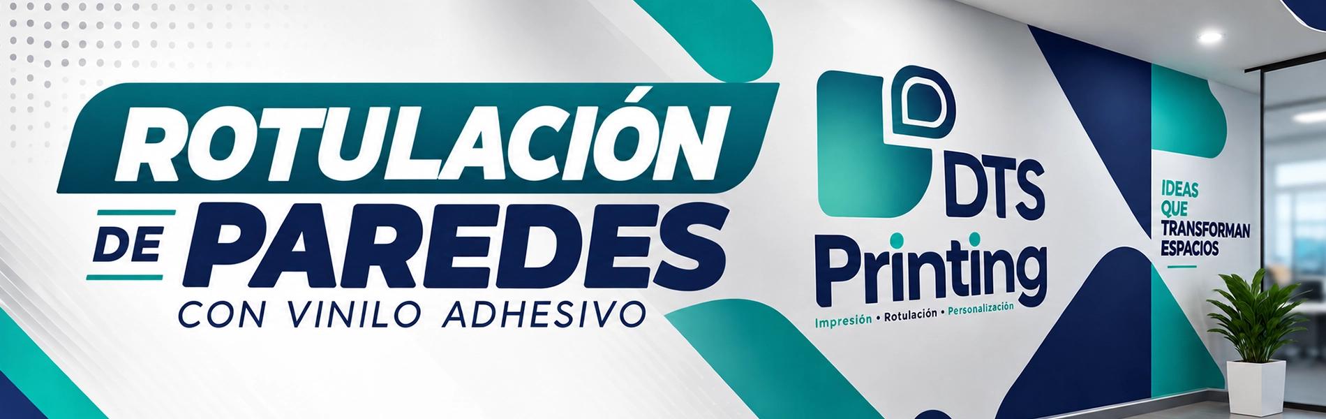 Rotulación de paredes con vinilo adhesivo personalizado