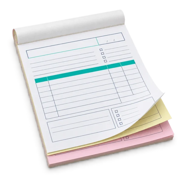 Custom carbonless NCR pads